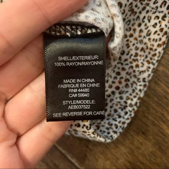 AFRM Leopard Print Wide Leg Pants MEDIUM lq95 - Picture 10 of 11